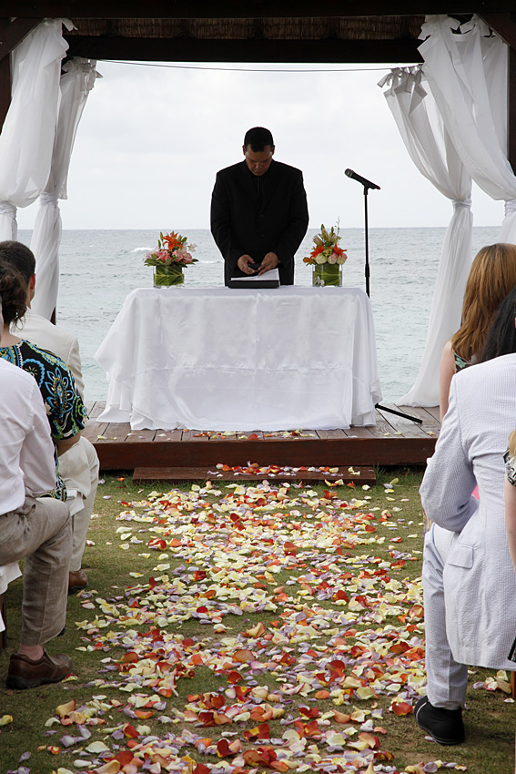 Boda frente al mar. Puerto Rico.