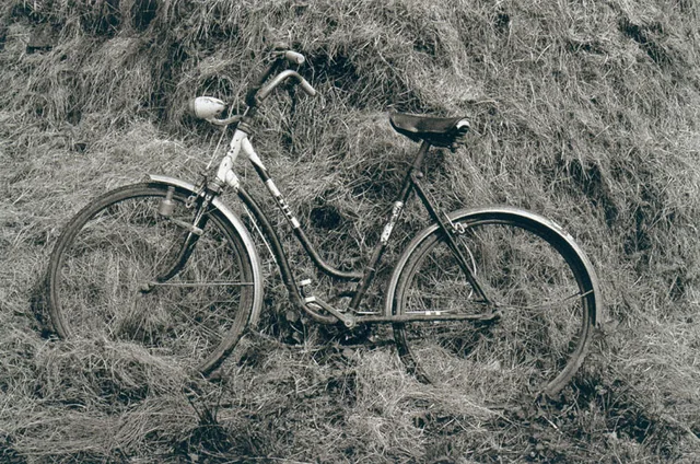Bicicleta. San Roque del Acebal, Asturias, 1982